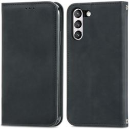 Mobigear Retro Slim Samsung Galaxy S21 FE Hülle Klapphülle Geldbörse - Schwarz