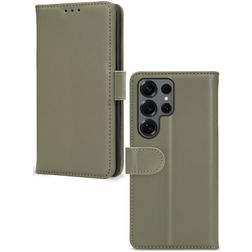 Mobilize Premium Gelly Samsung Galaxy S25 Ultra Hülle Klapphülle Geldbörse - Grün
