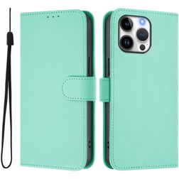 Mobigear Urban Wallet iPhone 16 Pro Max Hülle Klapphülle Geldbörse - Grün