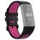 Mobigear Sport Plus Buckle Silikon Fitbit Charge 3 Armband Dornschließe - Schwarz / Rot