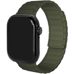 Mobilize Magnetic Silikon Apple Watch Armband Magnetverschluss - 42/41/40/38 mm - Grün