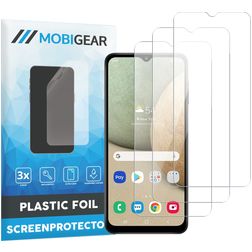 Mobigear Samsung Galaxy A12 Displayschutz Schutzfolie - Hüllenfreundlich (3er Pack)