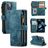 CaseMe C30 iPhone 13 Mini Klapphülle Portemonnaie - Blau