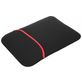 Mobigear Two Way Neopren Laptop Sleeve 13 Zoll Laptop Hülle - Schwarz / Rot