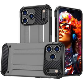 Mobigear Outdoor iPhone 17 Pro Hülle Hardcase Backcover Stoßfest - Grau