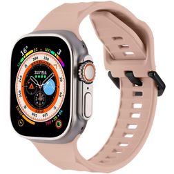 Mobigear Ripple Silikon Apple Watch Armband Dornschließe - 49/46/45/44 mm - Pink