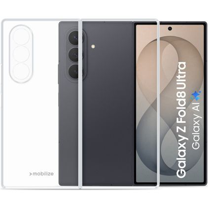 Mobilize Gelly Case Durchsichtig Samsung Galaxy Z Fold 8 Ultra Hülle Flexibles TPU Backcover - Transparent