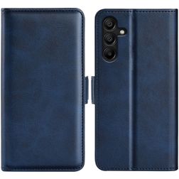 Mobigear Slim Magnet Samsung Galaxy M15 Hülle Klapphülle Geldbörse - Dunkelblau