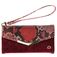 Mobilize Gelly Velvet iPhone 12 Pro Hülle Abnehmbare 2in1 Clutch - Red Snake