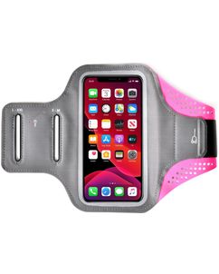 Mobigear Easy Fit Handyhalterung Joggen Neopren Sporthülle Sportarmband - Medium - Pink