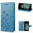 Mobigear Butterfly OnePlus 10T Hülle Klapphülle Geldbörse - Blau