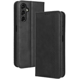 Mobigear Sensation Samsung Galaxy A14 Hülle Klapphülle Geldbörse - Schwarz
