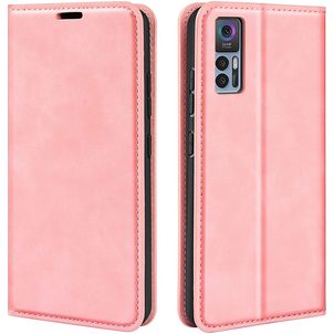 Mobigear Retro Slim TCL 30 Plus Hülle Klapphülle Geldbörse - Pink
