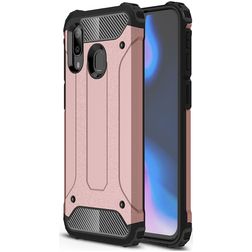 Mobigear Outdoor Samsung Galaxy A40 Hülle Hardcase Backcover Stoßfest - Roségold