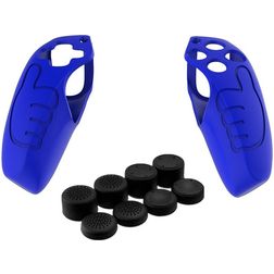 Mobigear Classic Dünn Playstation 5 controller Hülle Flexibles Silikon - Blau