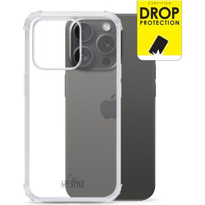 My Style Protective Flex Durchsichtig iPhone 15 Pro Hülle Flexibles TPU Backcover Stoßfest - Transparent