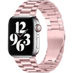 Mobigear Antwerp Edelstahl Apple Watch Armband Faltschließe - 49/46/45/44 mm - Pink
