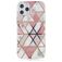 Mobigear Marble iPhone 12 Pro Max Hülle Flexibles TPU Backcover - Pink
