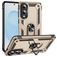 Mobigear Armor Ring Samsung Galaxy S25 Edge Hülle Hardcase Backcover Stoßfest mit Ringhalter - Gold