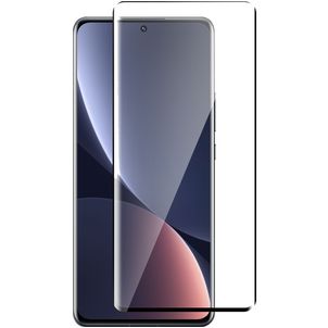 Mobigear Premium Xiaomi 12 Pro Panzerglas Gehärtetes Glas Displayschutz - Hüllenfreundlich - Schwarz