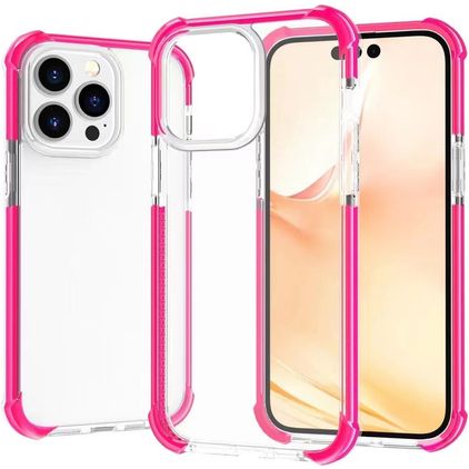 Mobigear Full Bumper iPhone 14 Plus Hülle Hardcase Backcover Stoßfest - Magenta