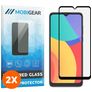 Mobigear Premium HTC Desire 21 Pro Panzerglas Gehärtetes Glas Displayschutz - Hüllenfreundlich - Schwarz (2er Pack)