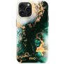 MIO iPhone 15 Pro Max MagSafe Hülle Hardcase Backcover - Green Marble