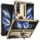 Mobigear Armor Ring Samsung Galaxy Z Fold 4 Hülle Hardcase Backcover Stoßfest mit Ringhalter - Gold