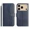 Mobigear S Line iPhone 17 Pro Hülle Klapphülle Geldbörse - Marineblau