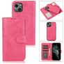 Mobigear Wallet iPhone 13 Mini Hülle Abnehmbare 2in1 Klapphülle Geldbörse - Magenta