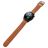 Mobigear Bumpy Silikon Smartwatch Armband Dornschließe - 20-mm-Universalanschluss - Braun