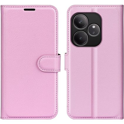 Mobigear Classic Realme GT 6 Hülle Klapphülle Geldbörse - Pink