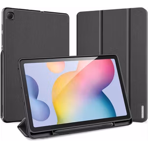 Dux Ducis Domo Samsung Galaxy Tab S6 Lite Hülle Klapphülle + Stifthalter - Schwarz