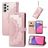 Mobigear Mandala Samsung Galaxy A33 Hülle Klapphülle Geldbörse - Roségold