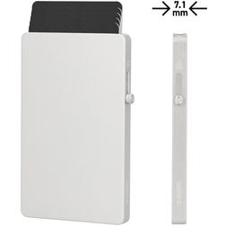 Valenta Cardprotector Aluminium Kartenhalter - 5 Karten - MagSafe-kompatibel - Silber