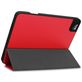 Mobigear Tri-Fold Gel iPad Pro 11 Zoll (2022) Hülle Klapphülle + Stifthalter - Rot