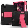 Mobigear ShieldStand iPad Air 5 (2022) Hülle Kunststoff,Silikon Backcover + Stifthalter + Ständer - Schwarz / Pink