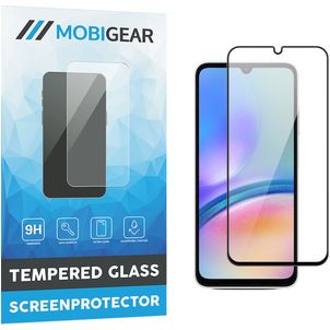 Mobigear Premium Samsung Galaxy A05s Panzerglas Gehärtetes Glas Displayschutz - Hüllenfreundlich - Schwarz