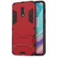 Mobigear Armor Stand OnePlus 6T Hülle Hardcase Backcover Stoßfest mit Ständer - Rot