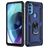 Mobigear Armor Ring Motorola Moto G71 5G Hardcase Backcover Shockproof mit Ringhalter - Blau
