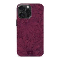 MIO iPhone 15 Pro MagSafe Hülle Hardcase Backcover - Berry Blooms