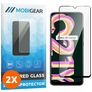 Mobigear Premium Realme C21Y Panzerglas Gehärtetes Glas Displayschutz - Hüllenfreundlich - Schwarz (2er Pack)