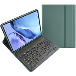 Mobigear Keys iPad 10 (2022) Hülle QWERTY Bluetooth Tastatur Klapphülle + Stifthalter - Grün