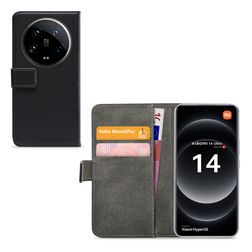 Mobilize Classic Gelly Wallet Xiaomi 14 Ultra Klapphülle Portemonnaie - Schwarz