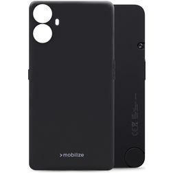 Mobilize Rubber Gelly Nothing CMF Phone 1 Hülle Flexibles TPU Backcover - Schwarz