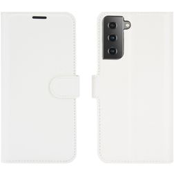 Mobigear Classic Samsung Galaxy S21 Hülle Klapphülle Geldbörse - Weiß