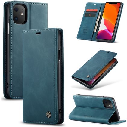 Caseme 013 iPhone 11 Hülle Klapphülle Geldbörse - Grün