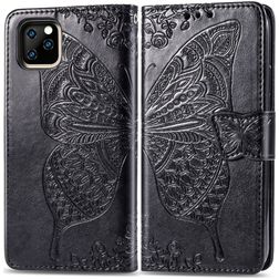 Mobigear Butterfly iPhone 11 Pro Max Hülle Klapphülle Geldbörse - Schwarz