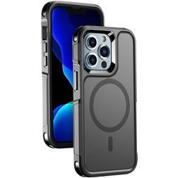 Mobigear Traveller iPhone 13 Pro Max MagSafe Hülle Hardcase Backcover Stoßfest - Schwarz