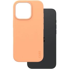 CARE by PanzerGlass Fashionable iPhone 16 Pro Silikon MagSafe Hülle Backcover - Peachy